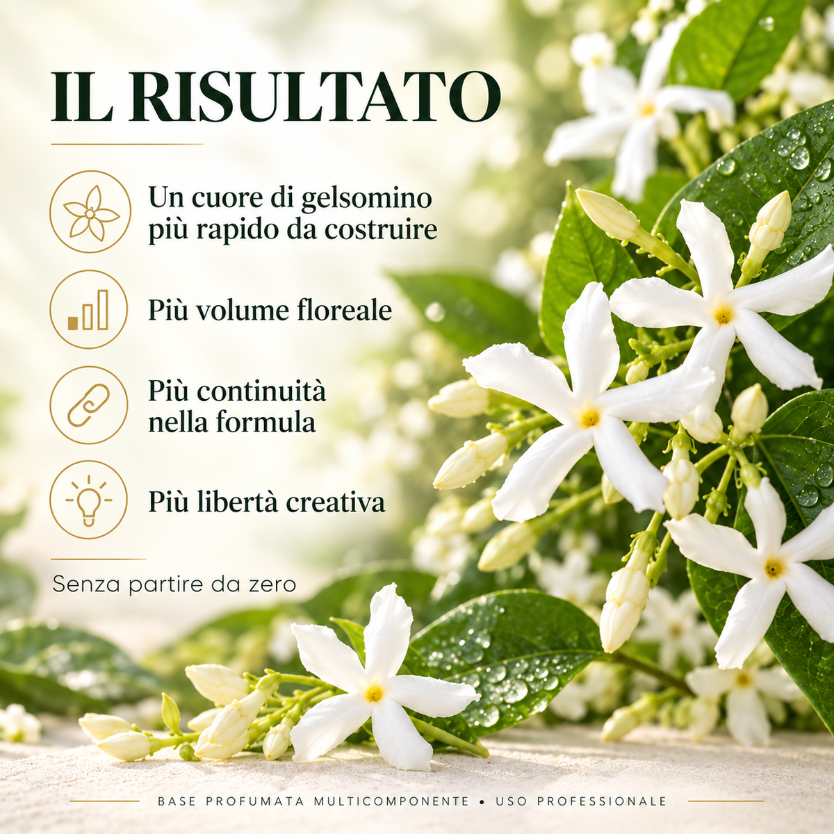 GELSOMINO BASE 2069 – risultato in formula: più volume floreale, continuità e libertà creativa